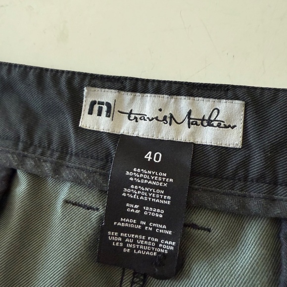 Travis Mathew Nylon Stretch Solid Black Casual Golf Pants Mens 40 x 32 - Picture 6 of 9